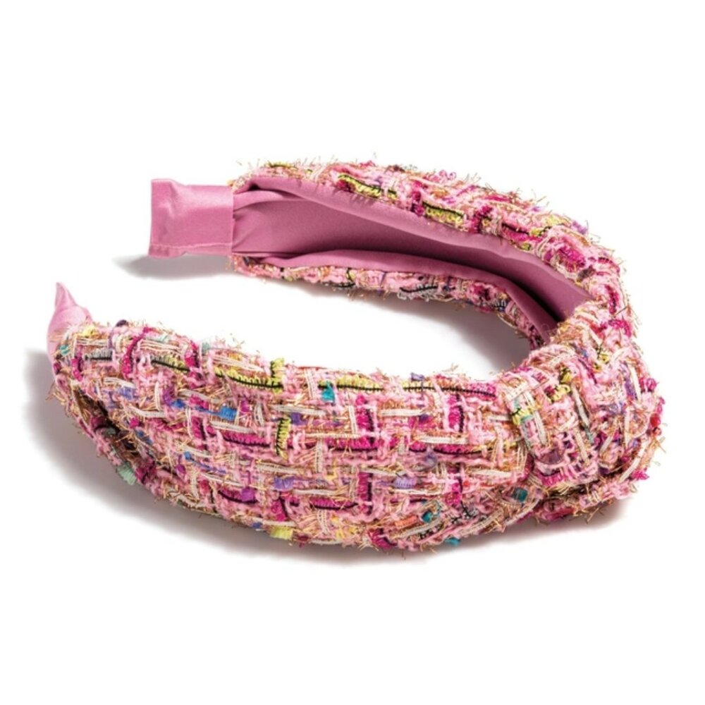 Shiraleah Pink Boucle Tweed Headband